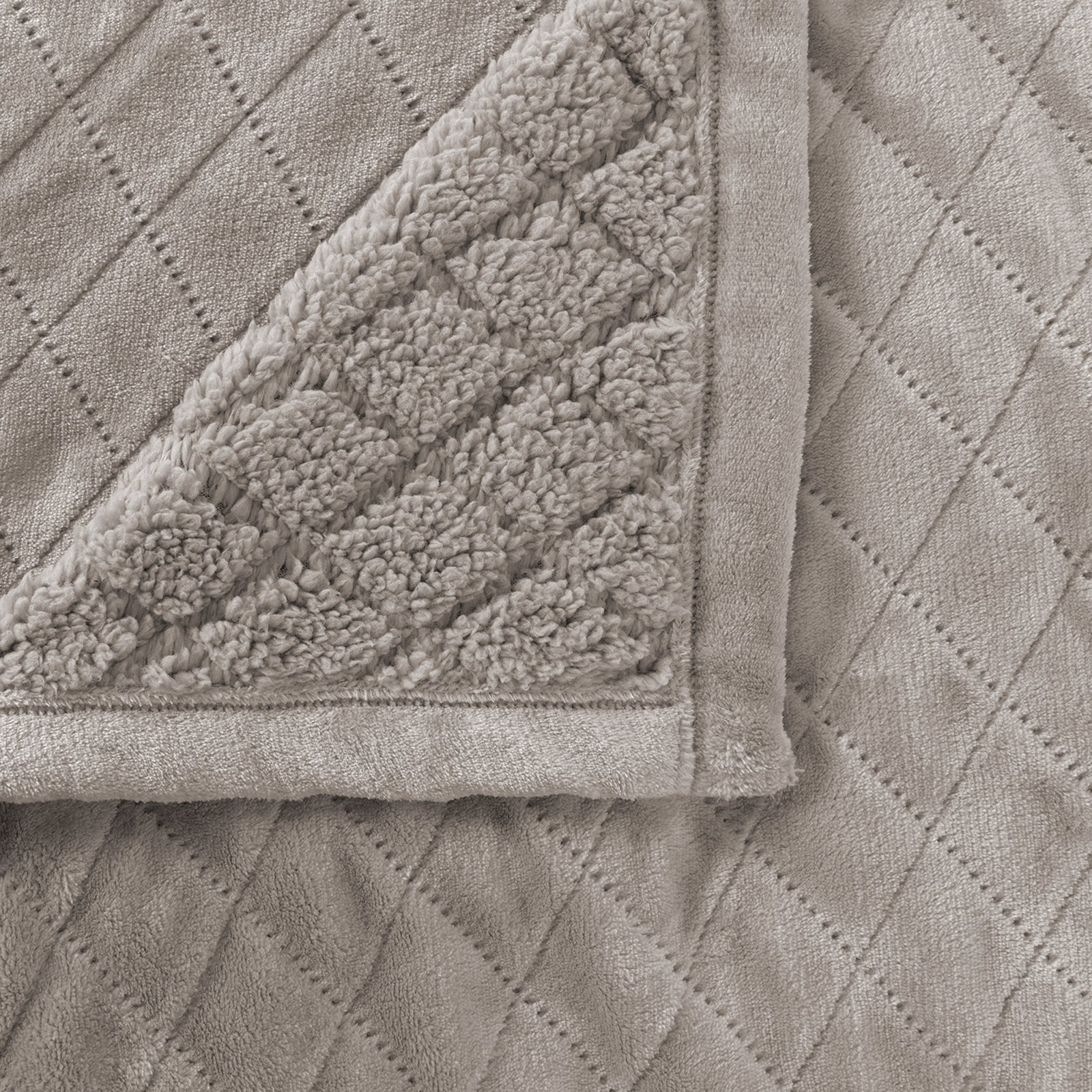 Mansfield Ultra Soft Velvet Blanket 480gsm Silver Grey