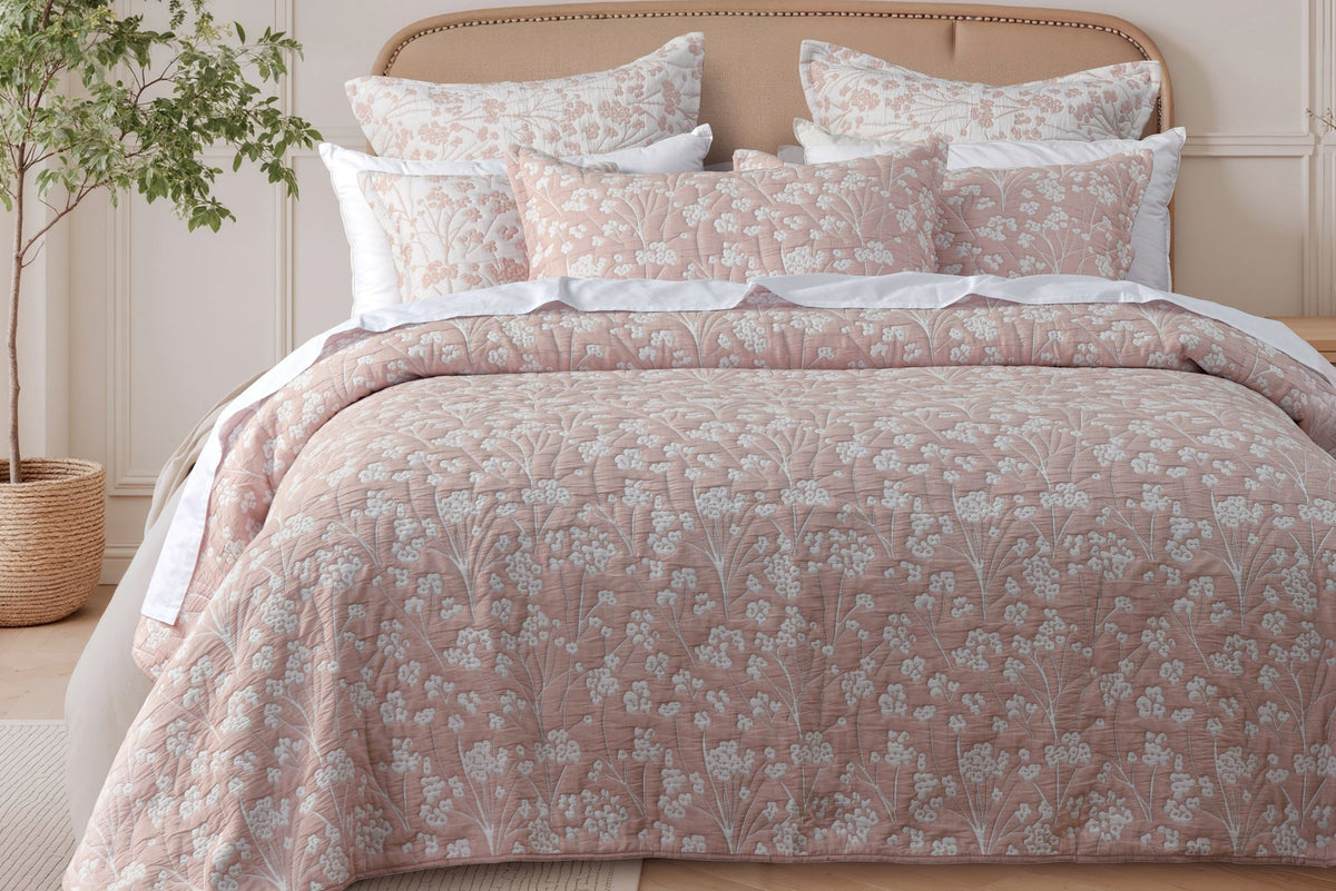 Myra Bedspread Set Blush