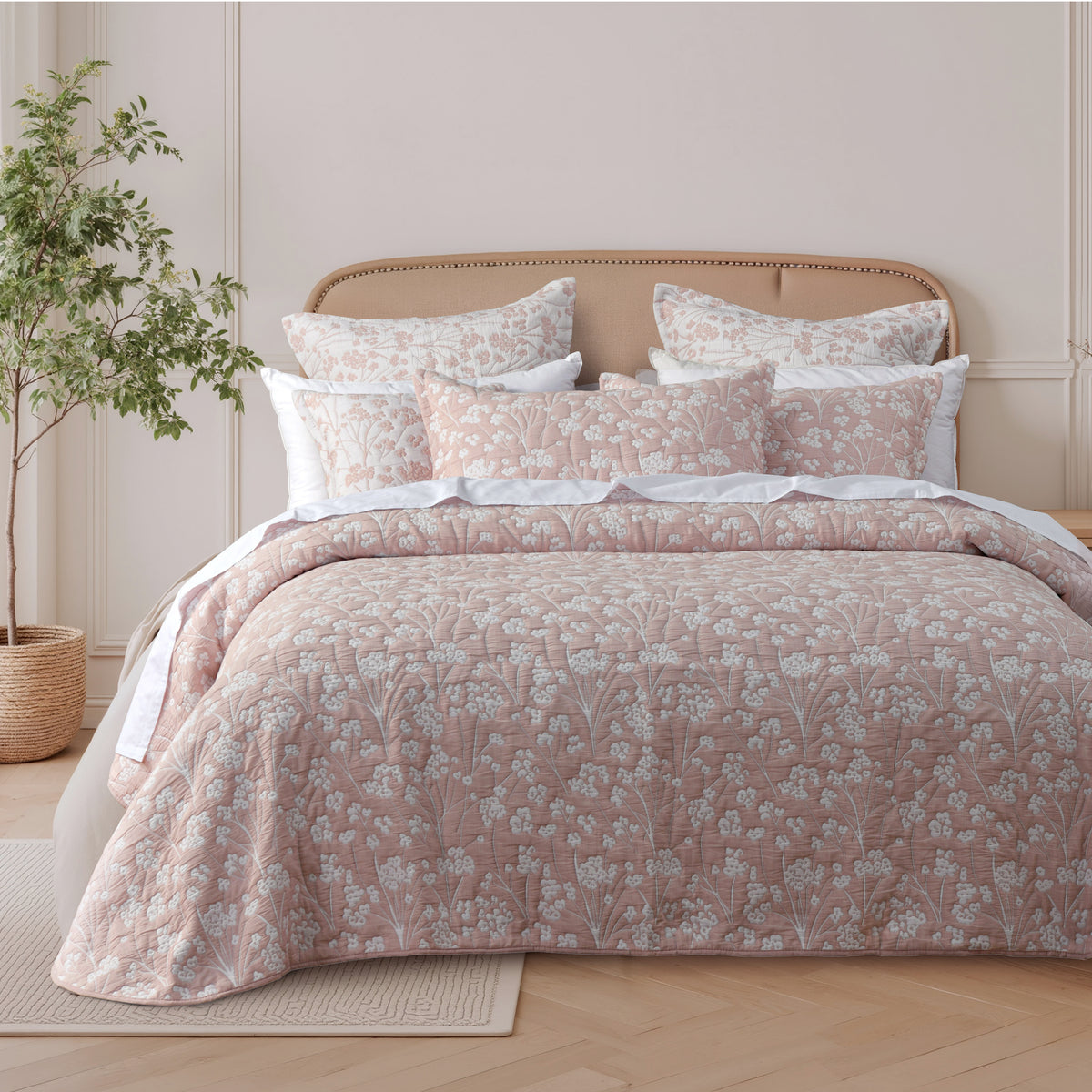 Myra Bedspread Set Blush