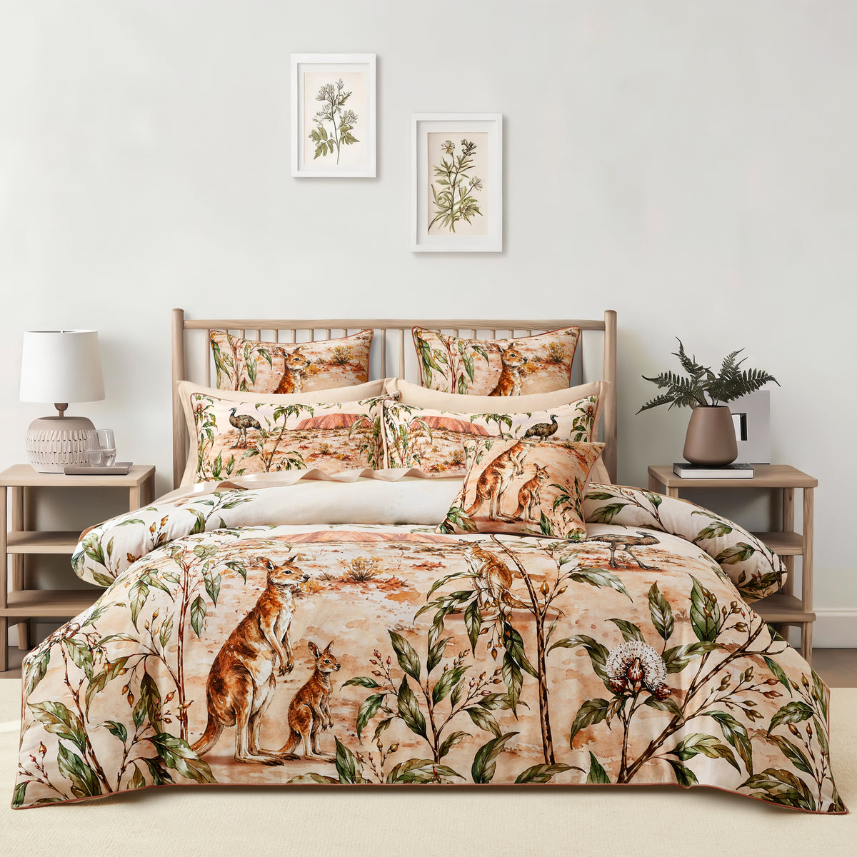 Outback Quilt Cover Set Natural