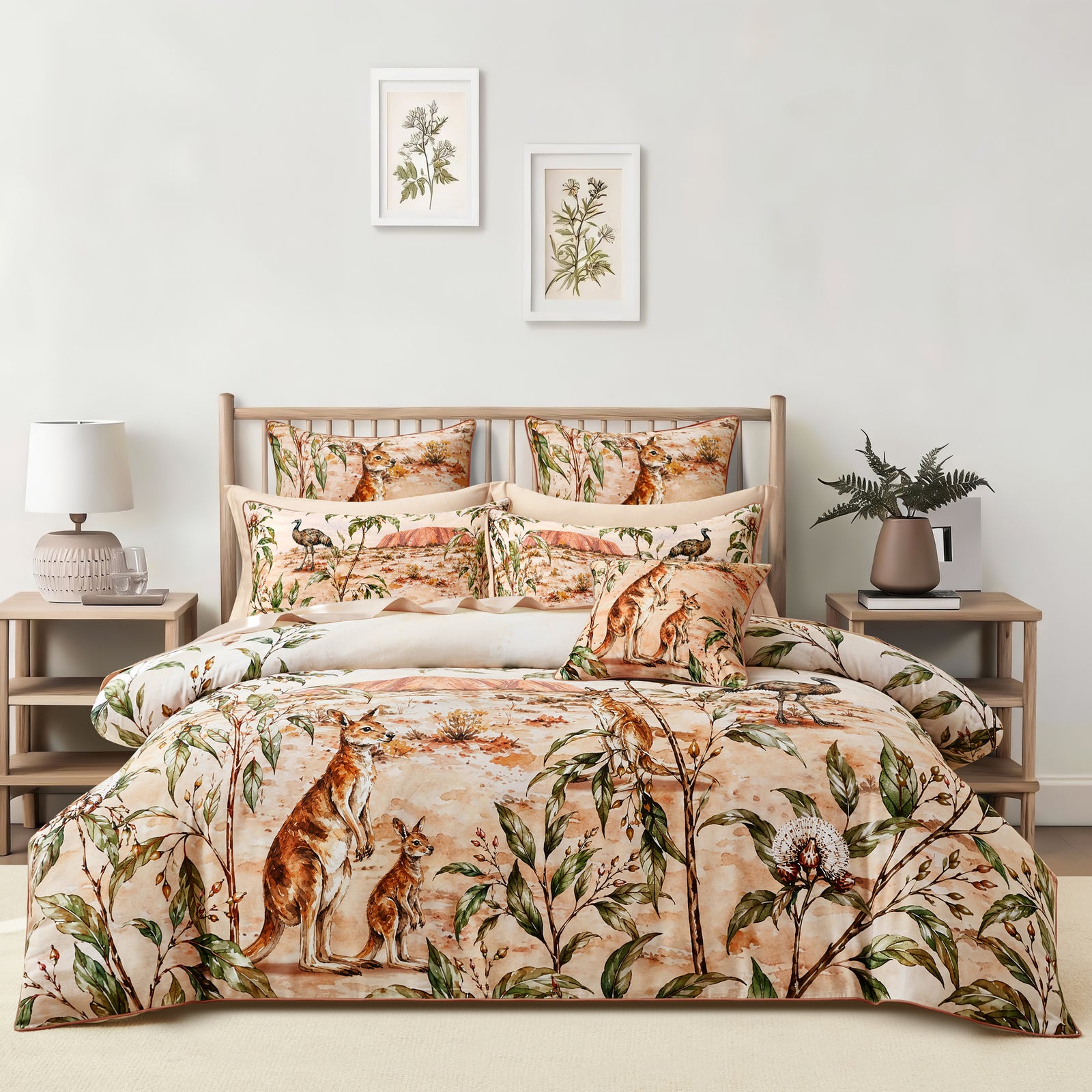 Outback Quilt Cover Set Natural