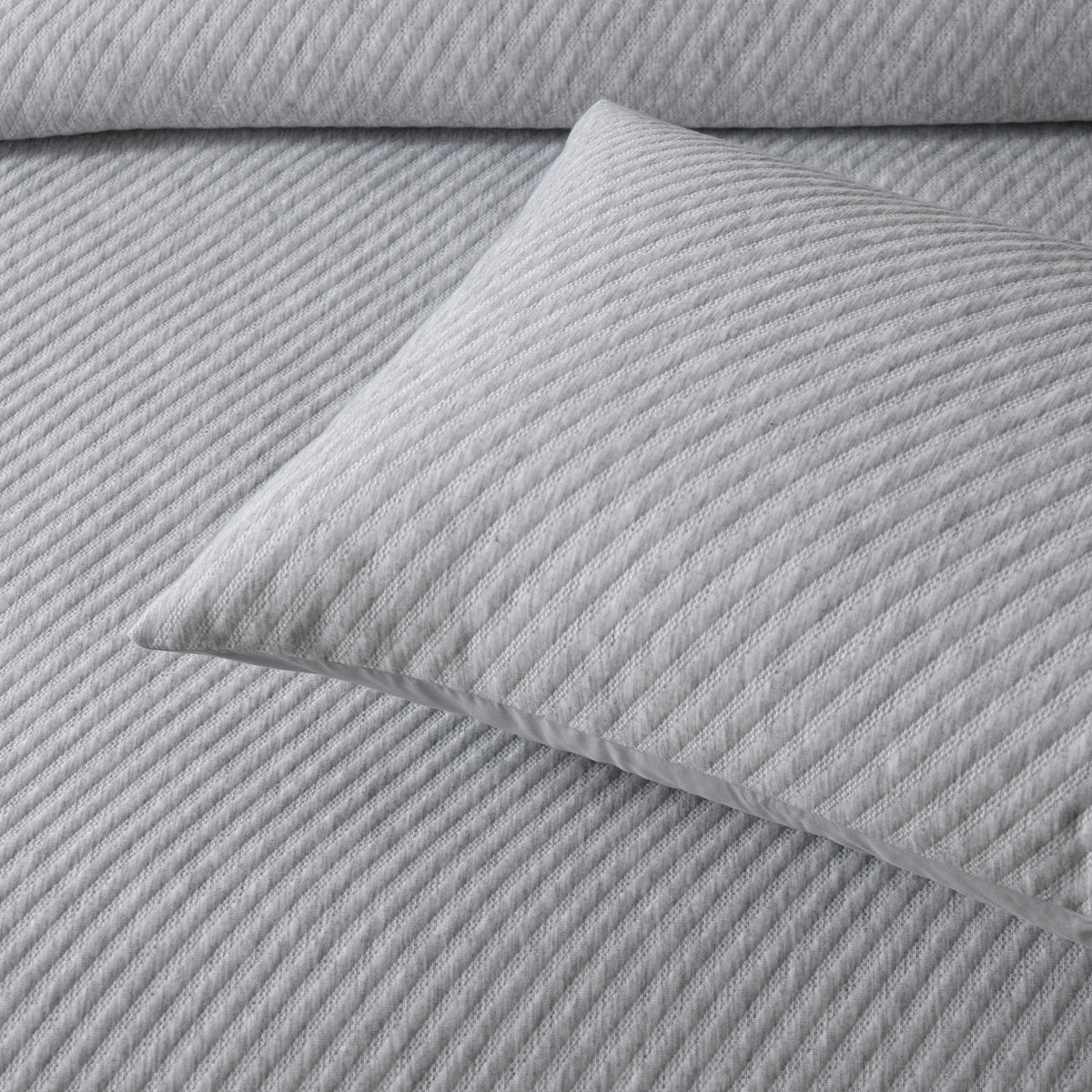 Pesaro Quilt Cover Set Grey Marle