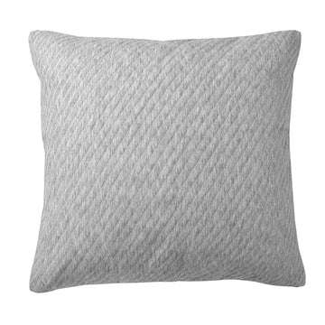 Pesaro European Pillowcase Grey Marle
