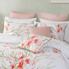 Petalyn Quilt Cover Set White
