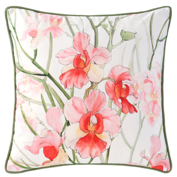 Petalyn Velvet Square Cushion White