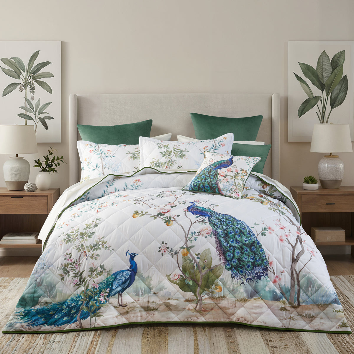 Priya Bedspread Set White