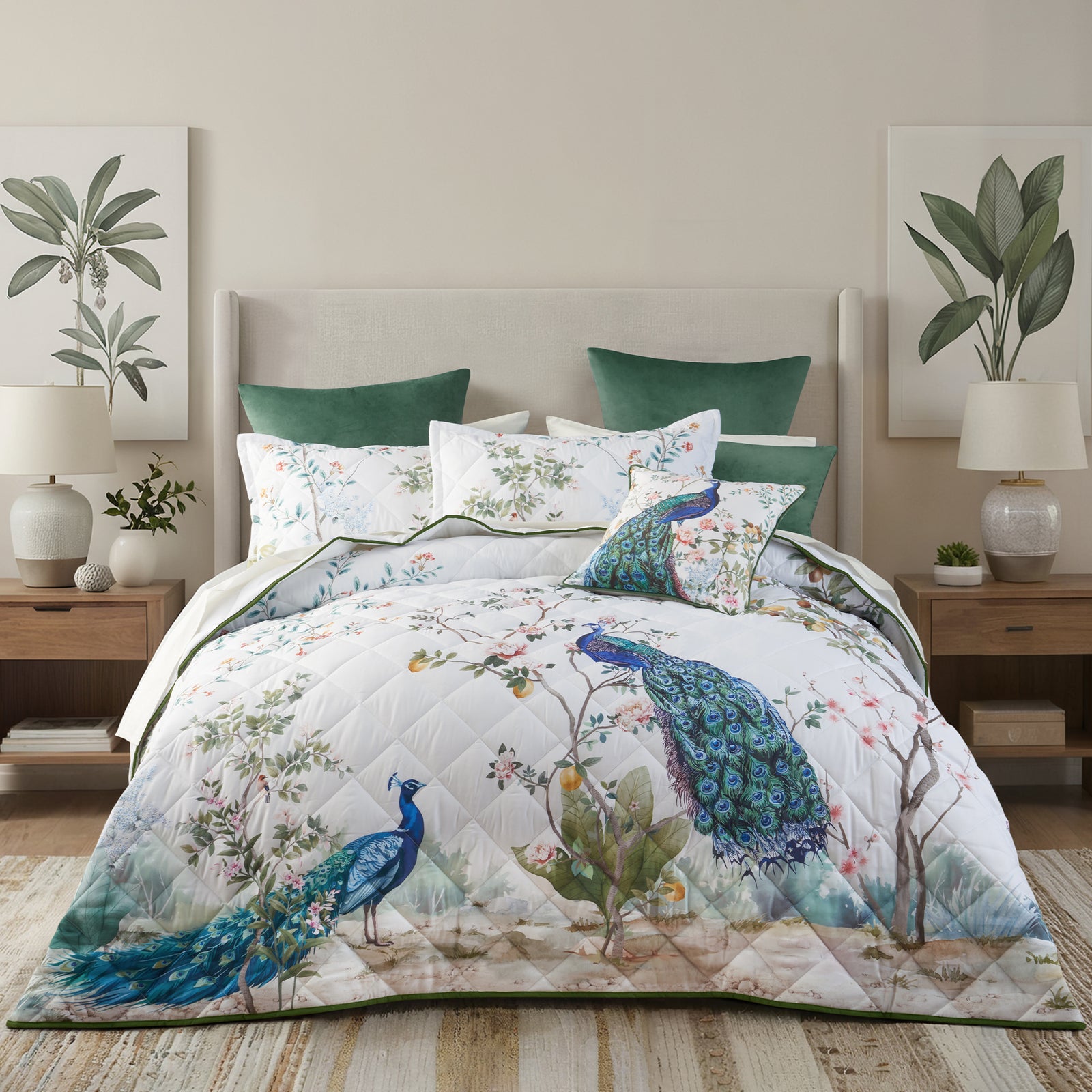 Priya Bedspread Set White