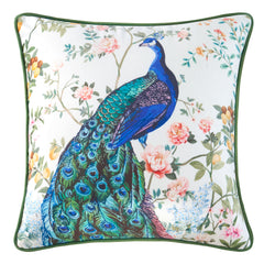 Priya Velvet Square Cushion White