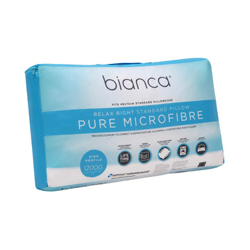 Relax Right Pure Microfibre Pillow High Profile 1200g