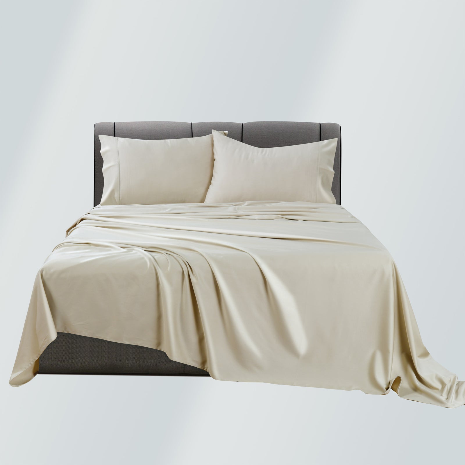 Rosebank Mega 500 Thread Count Bamboo/Cotton Sateen Weave Sheet Sets Sand