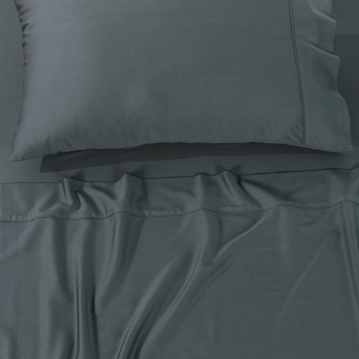 Rosebank Mega 500 Thread Count Bamboo/Cotton Sateen Weave Sheet Sets Charcoal