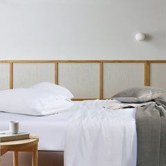 Rosebank Mega 500 Thread Count Bamboo/Cotton Sateen Weave Sheet Sets White