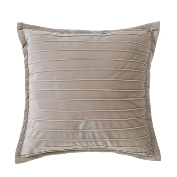 Saphira Velvet Square Cushion Taupe