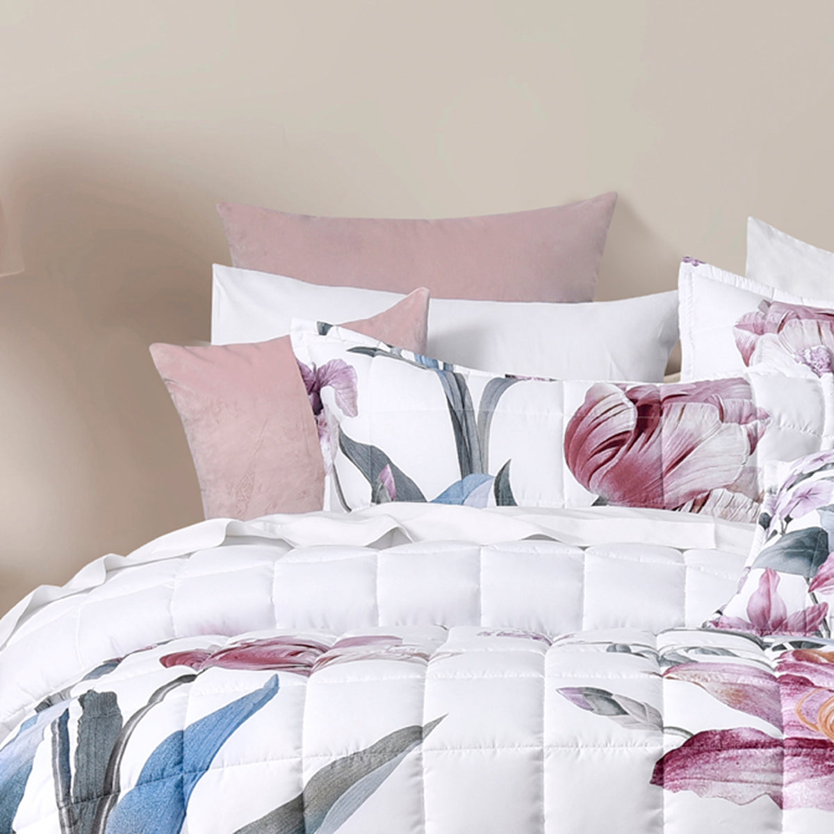 Carmela Bedspread Set White
