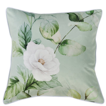 Salisbury Velvet Square Cushion Sage
