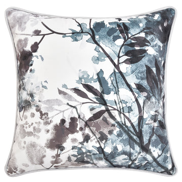 Sherbrooke Velvet Square Cushion White