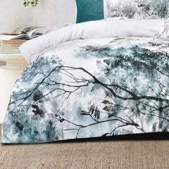 Sherbrooke Quilt Cover Set White