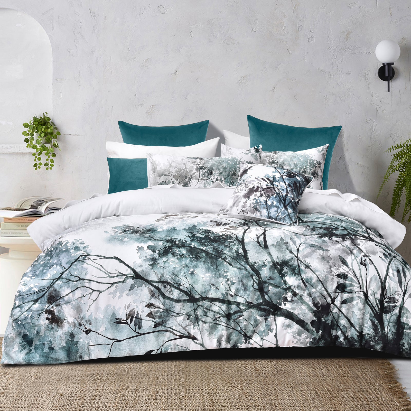 Sherbrooke Quilt Cover Set White