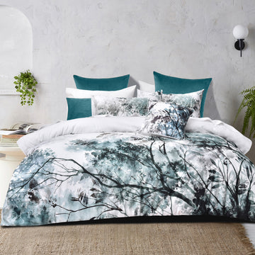 Sherbrooke Quilt Cover Set White