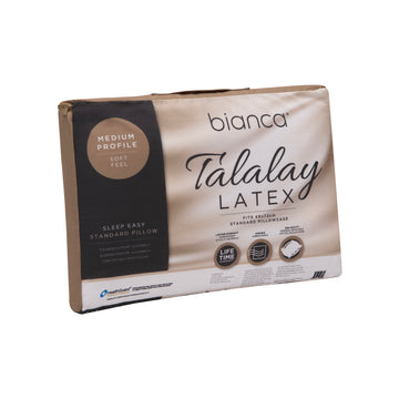 Sleep Easy Medium Profile Soft Feel Talalay Latex Pillow