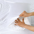Rosebank 500 Thread Count Bamboo/Cotton Sateen Weave Standard Pillowcase (Pair) White