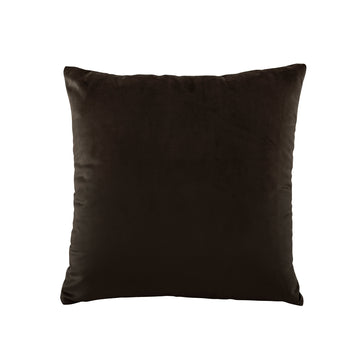 Vivid Coordinates Velvet Square Cushion Chocolate