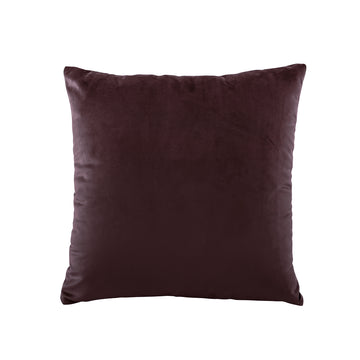 Vivid Coordinates Velvet Square Cushion Plum