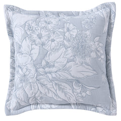 Whispering Lily Square Cushion Powder Blue