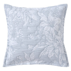 Whispering Lily European Pillowcase Powder Blue