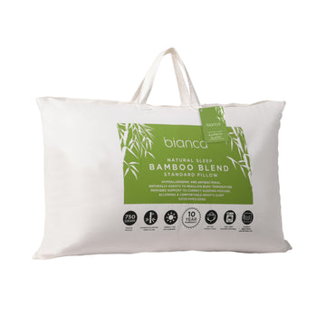 Natural Sleep Bamboo Blend Standard Pillow Medium Profile 750g