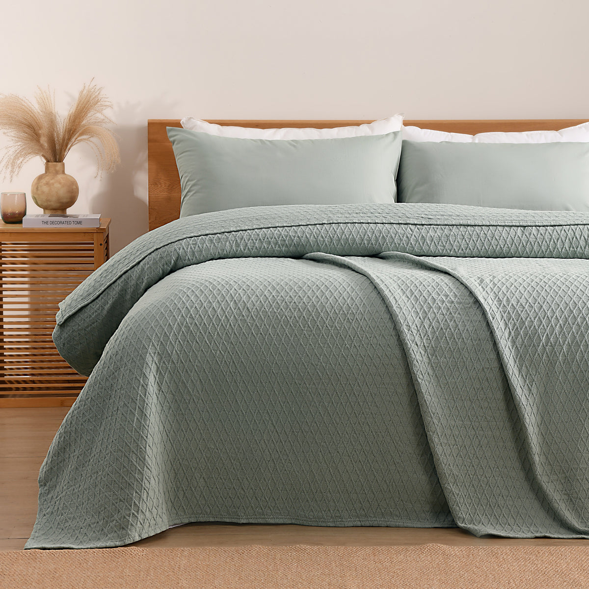 Gosford Cotton Blanket Sage