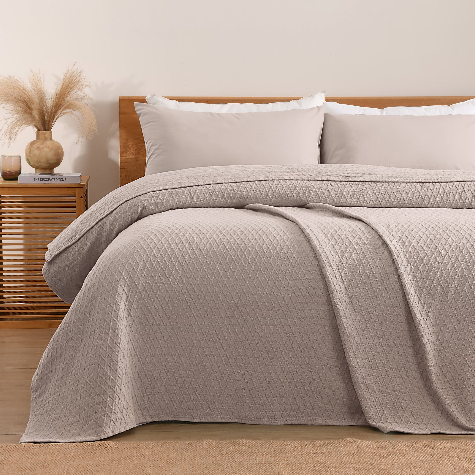 Gosford Cotton Blanket Stone