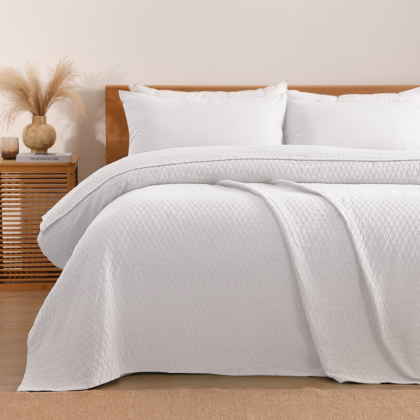 Gosford Cotton Blanket White