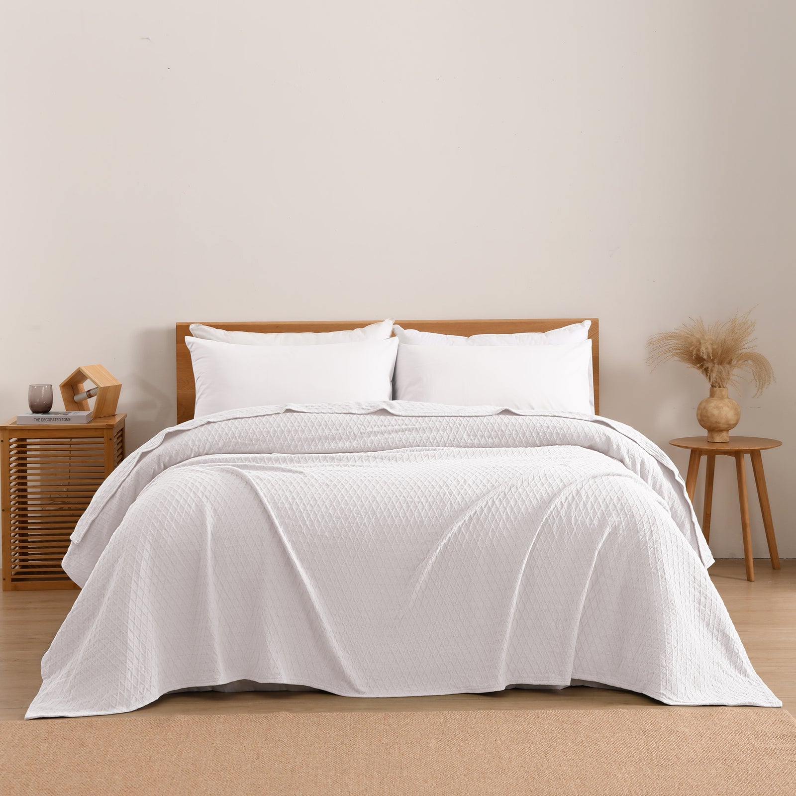 Gosford Cotton Blanket White