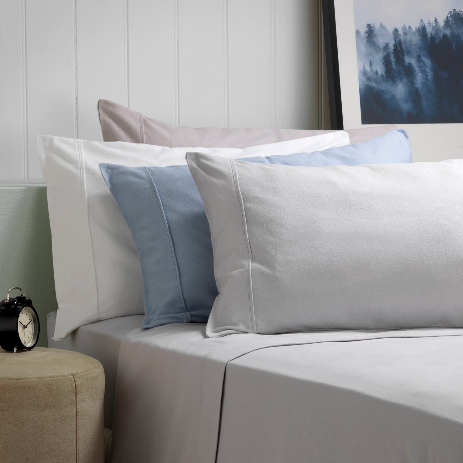Fletcher Flannelette Cotton Sheet Sets White
