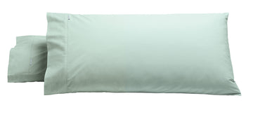Heston King Size Pillowcase 300 Thread Count Cotton Percale (Pair) Sage
