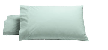 Heston 300 Thread Count Cotton Percale Standard Pillowcase (Pair) Sage