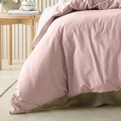 Acacia Quilt Cover Set Blush