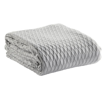 Gosford Cotton Blanket Silver