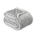 Mansfield Ultra Soft Velvet Blanket 480gsm Aluminium