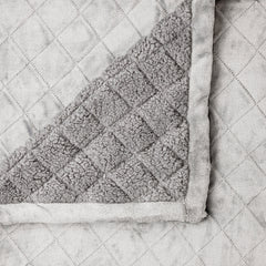Mansfield Ultra Soft Velvet Blanket 480gsm Aluminium