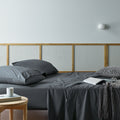 Natural Sleep Recycled Cotton and Bamboo Sheet Sets Charcoal