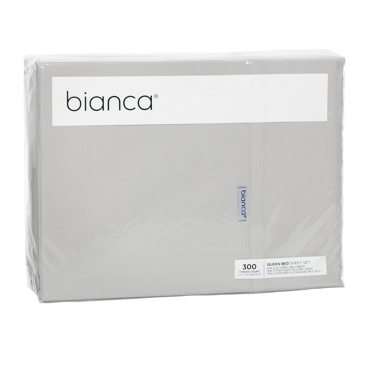 Heston 300 Thread Count Cotton Percale Sheet Sets Silver