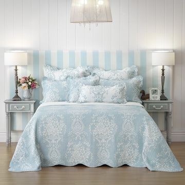Florence Bedspread Set Blue