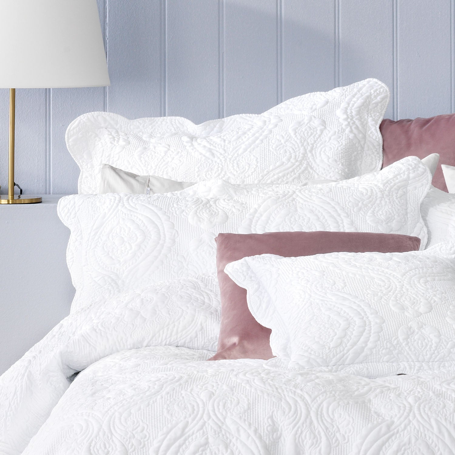 Cordelia Bedspread Set White