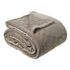 Mansfield Ultra Soft Velvet Blanket 480gsm Silver Grey