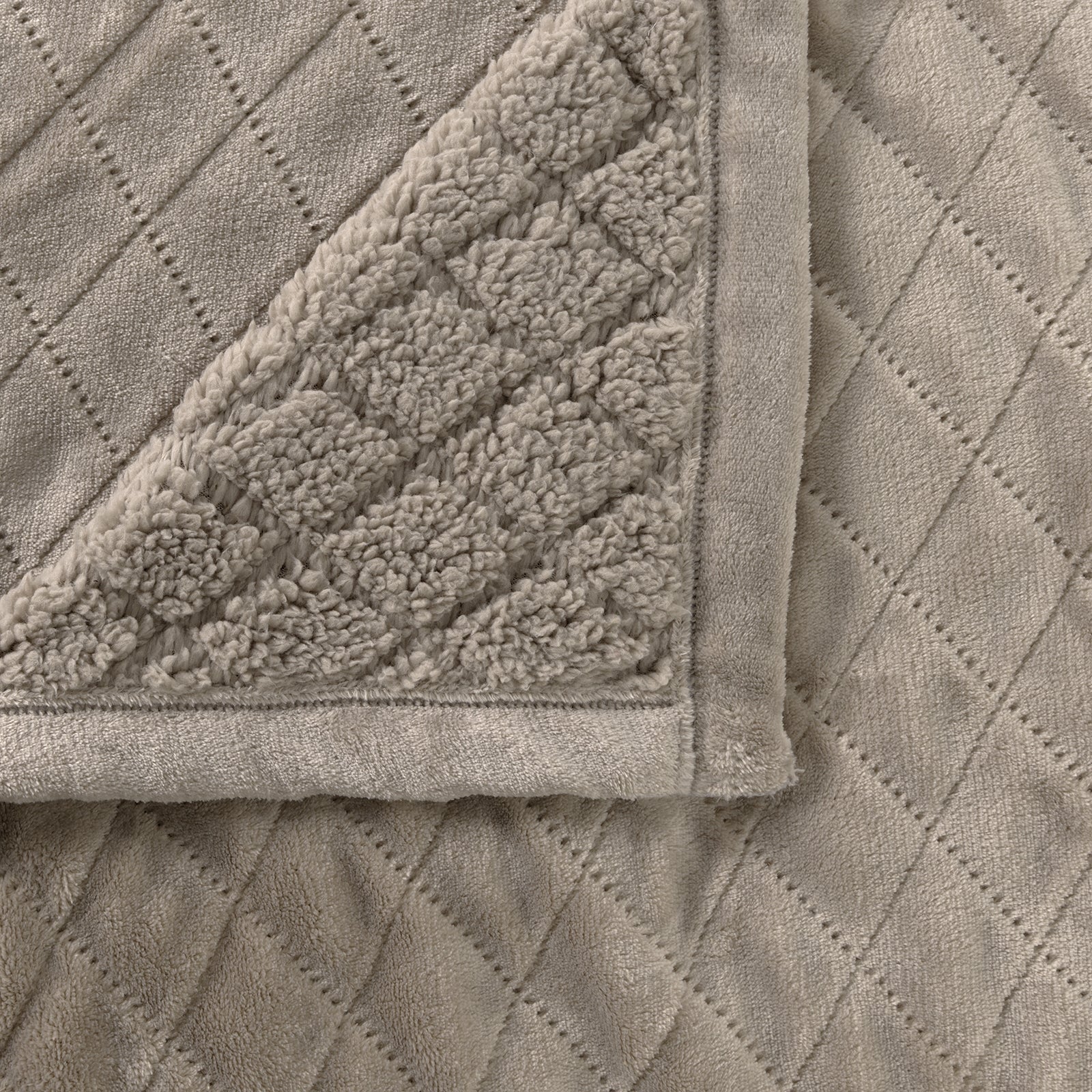 Mansfield Ultra Soft Velvet Blanket 480gsm Silver Grey