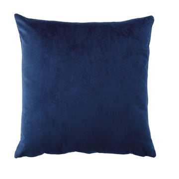 Vivid Coordinates Velvet Square Cushion Indigo