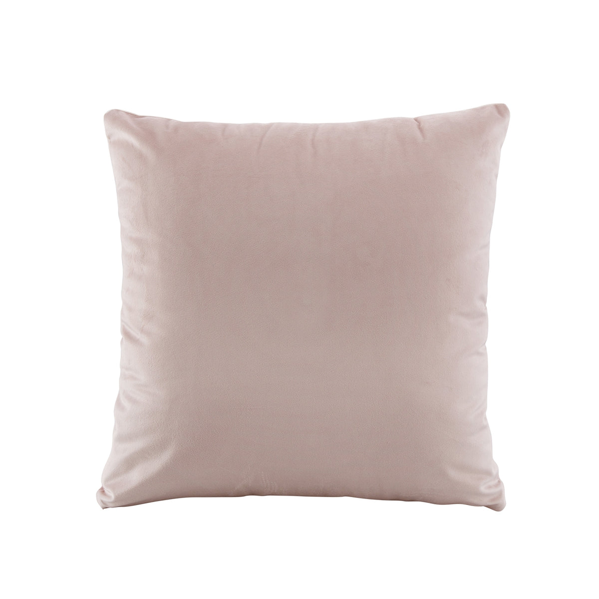 Vivid Coordinates Velvet Square Cushion Blush